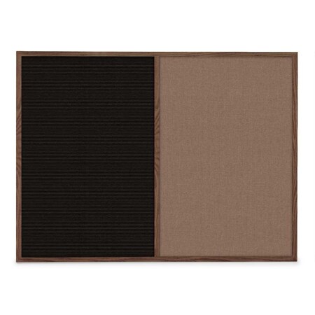 United Visual Products Slim Style Indoor Enclosed Radius Corkbo UVRDS48SB-SATIN-APRICOT